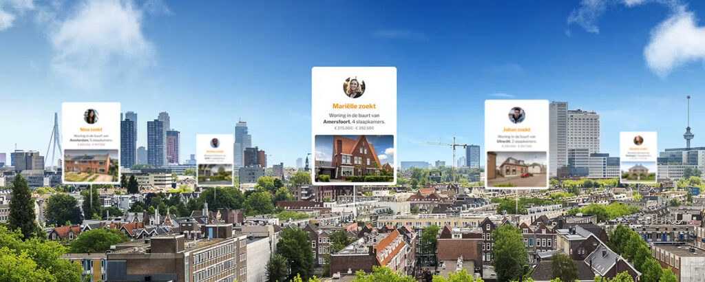 Mensen op zoek naar een woning